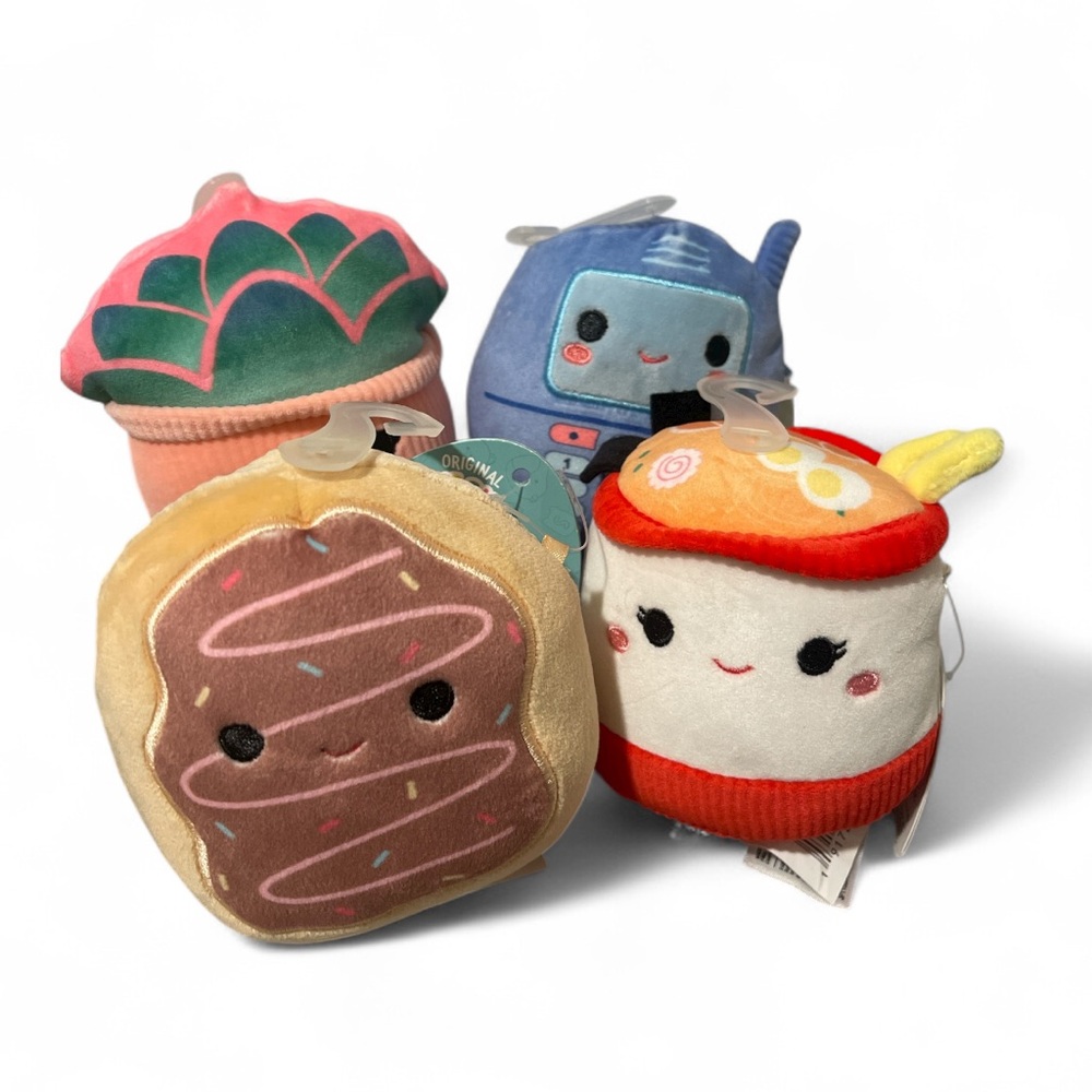 Squishmallows Jazwares Plush Dog Toys - Dog squeaky - dog toy, bundle set of 4